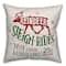 Designs Direct Reindeer Sleigh Rides 18x18 Throw Pillow